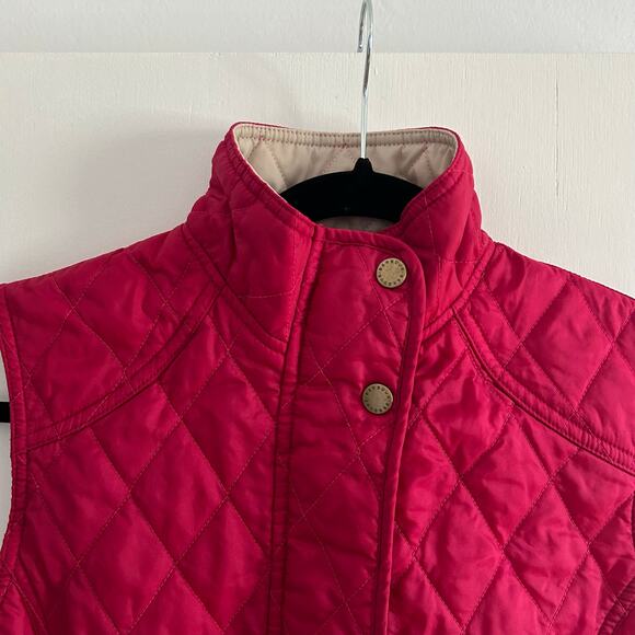 Barbour Women’s Quilted Gilet Vest – Pink – Size US 6 / UK 10 – Diamond Quilt - Picture 3 of 11